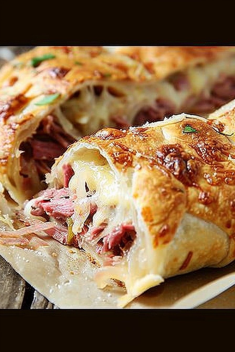 Corned Beef Calzone Bake