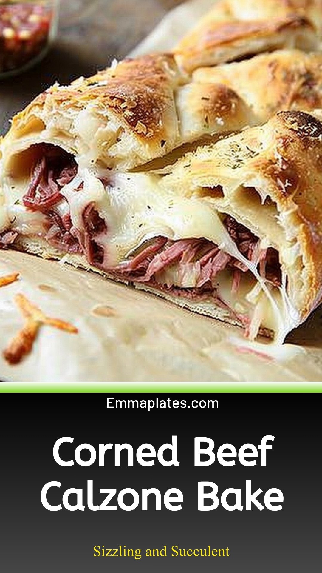 Corned Beef Calzone Bake
