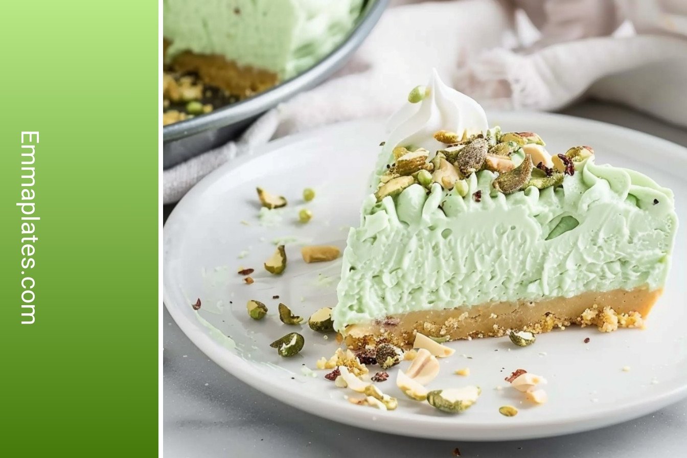 Creamy Green Dream Slice: Irresistibly rich and creamy.
