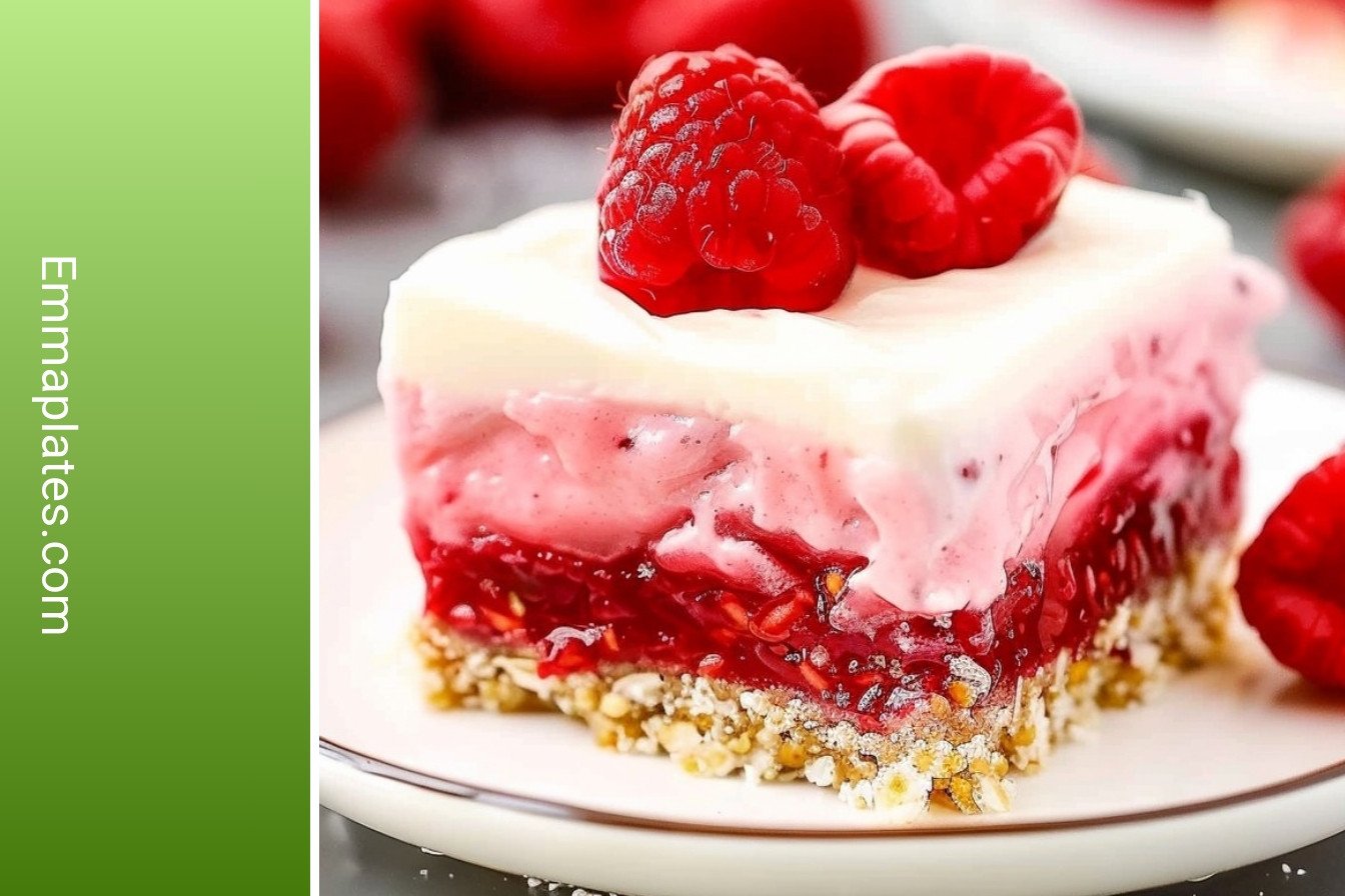 Creamy Raspberry Dream Dessert: Irresistibly cheesy and savory.