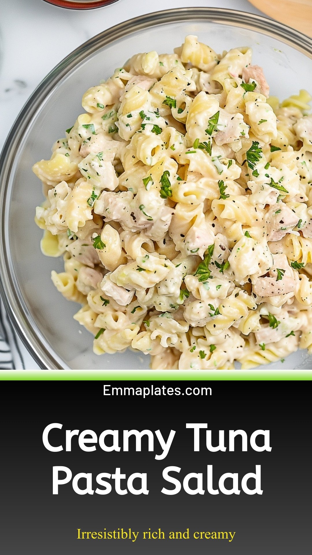 Creamy Tuna Pasta Salad