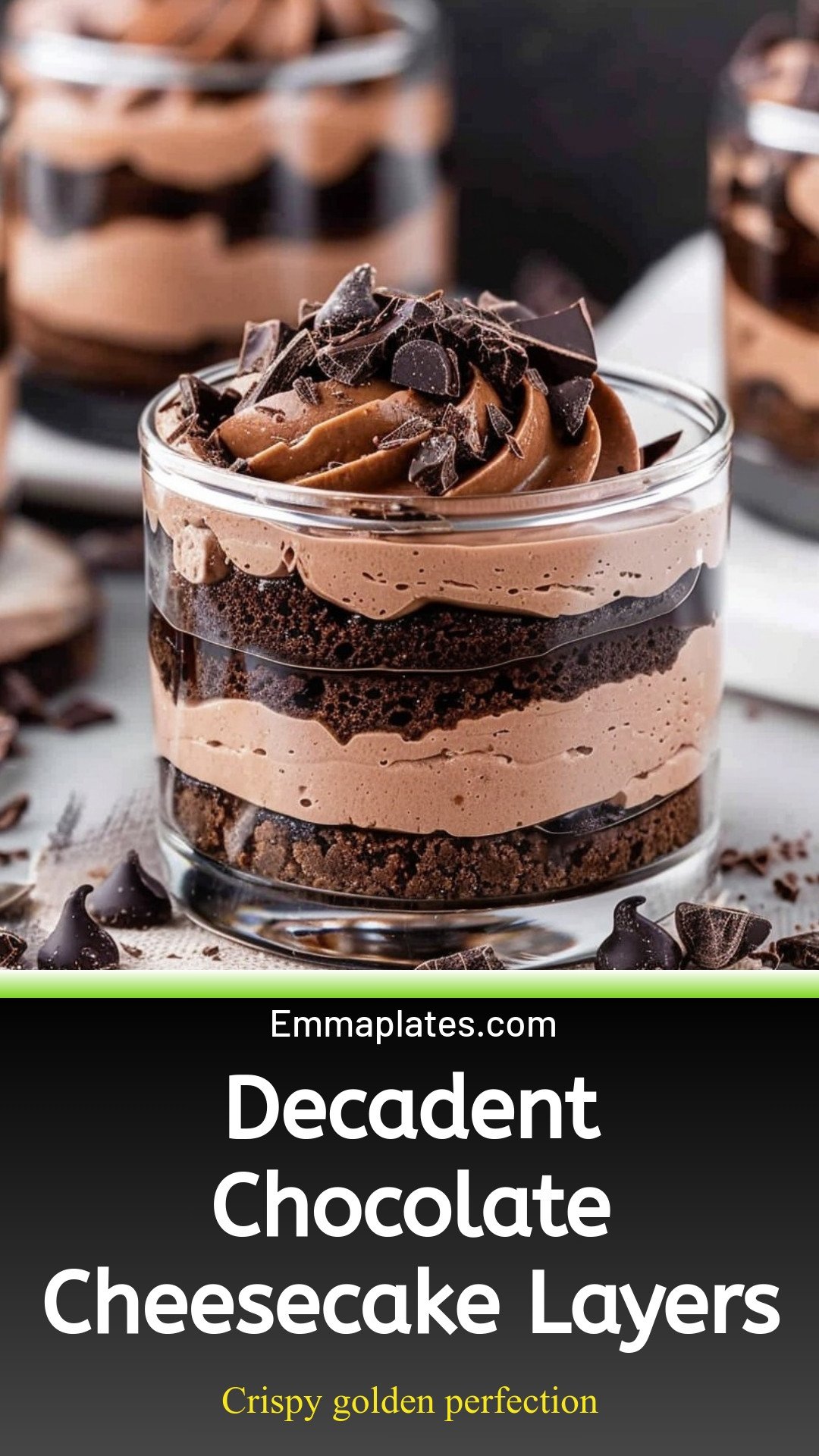 Decadent Chocolate Cheesecake Layers