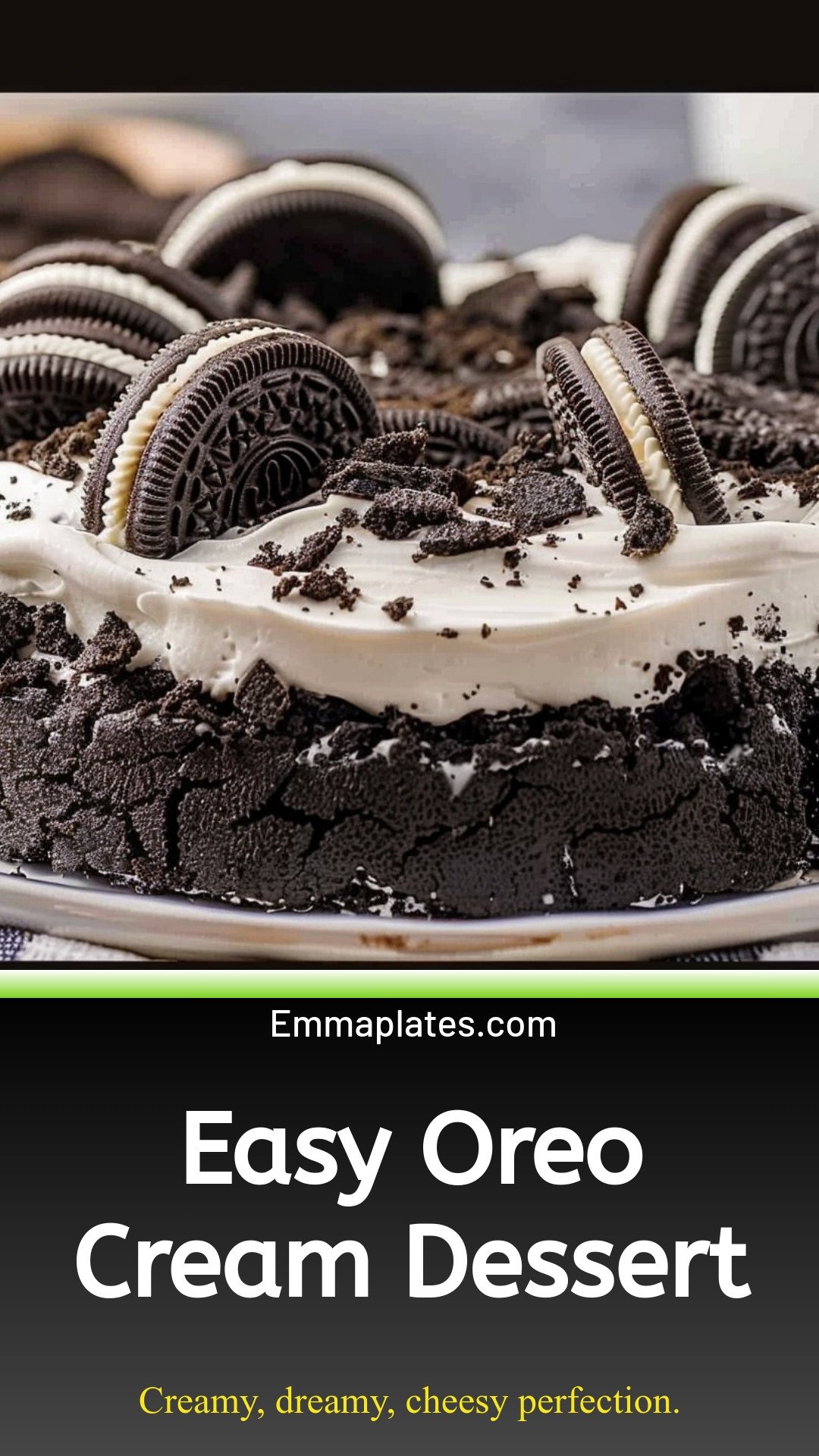 Easy Oreo Cream Dessert