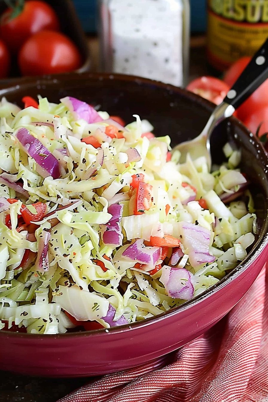 Fiery Cabbage Side Dish