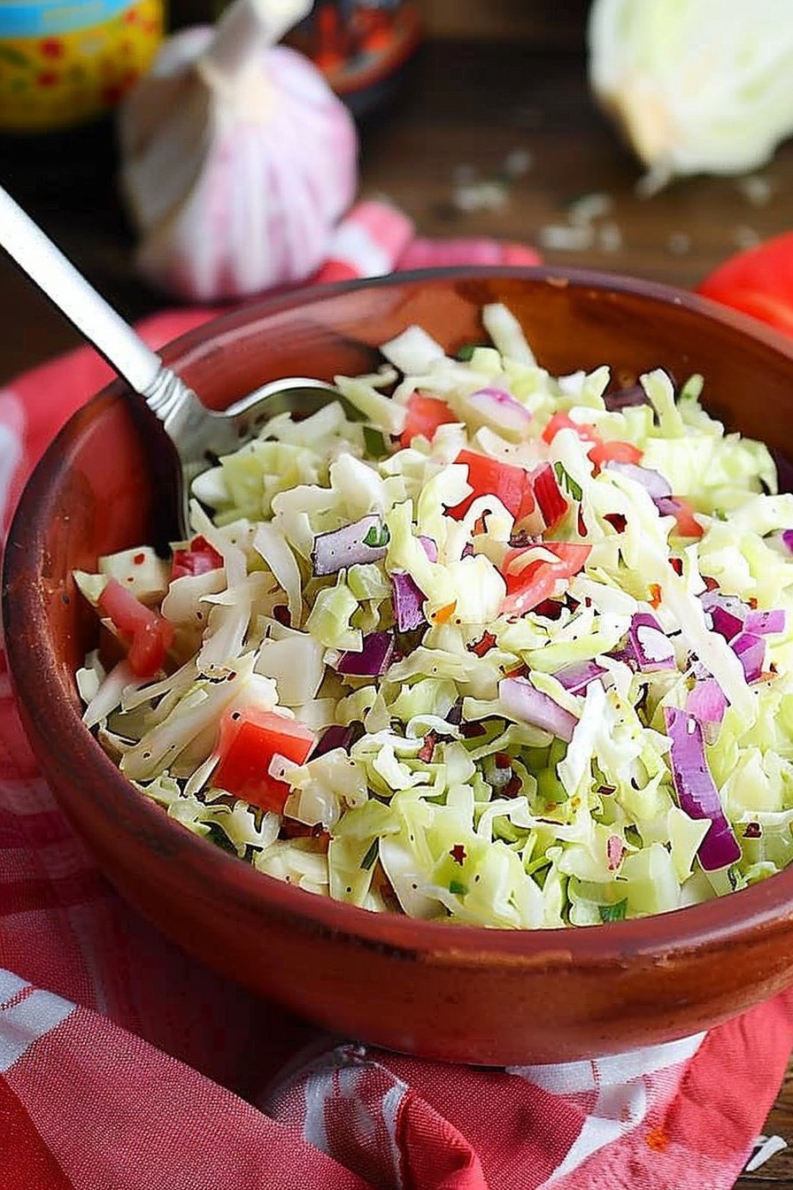 Fiery Cabbage Side Dish