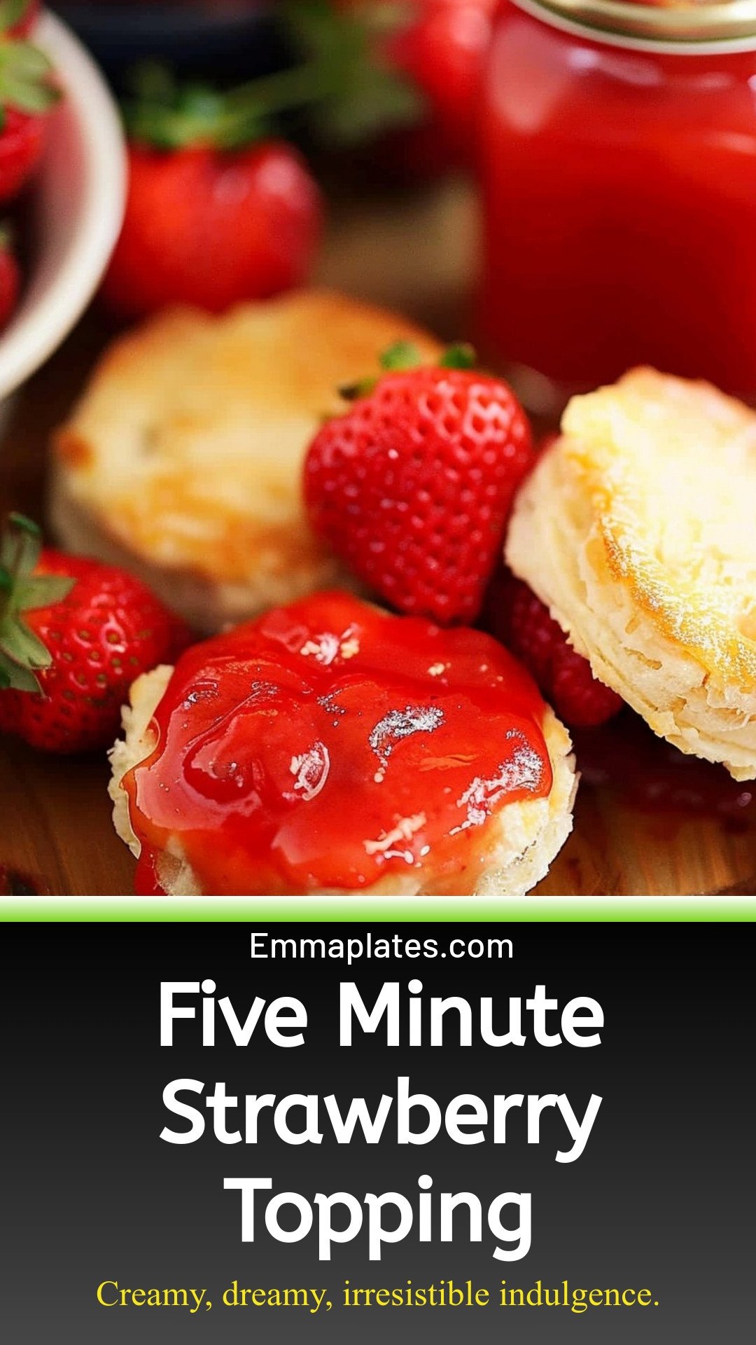Five Minute Strawberry Topping