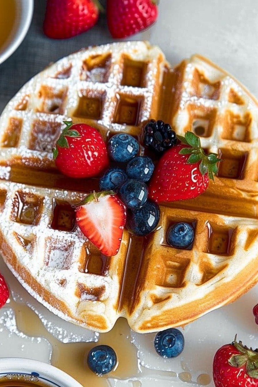 Fluffy Breakfast Waffle Delight