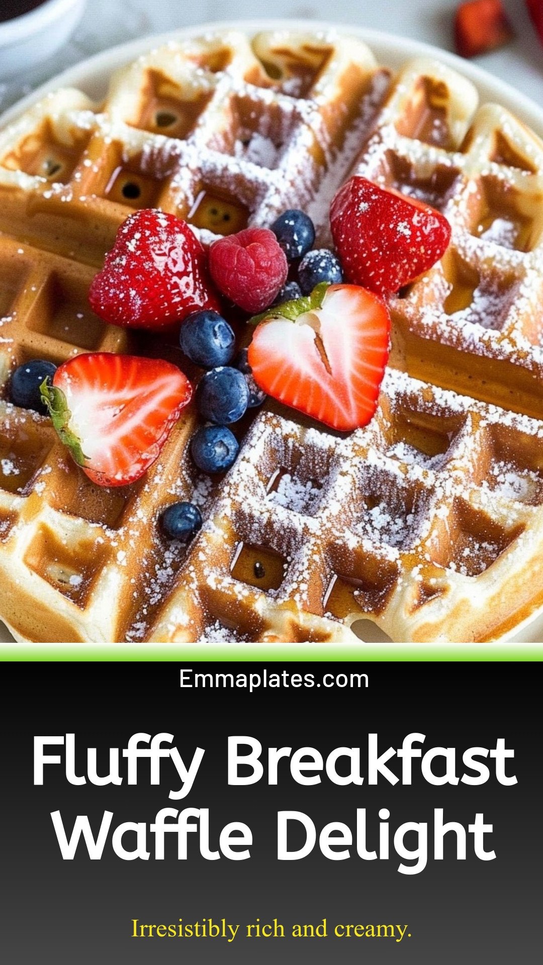 Fluffy Breakfast Waffle Delight
