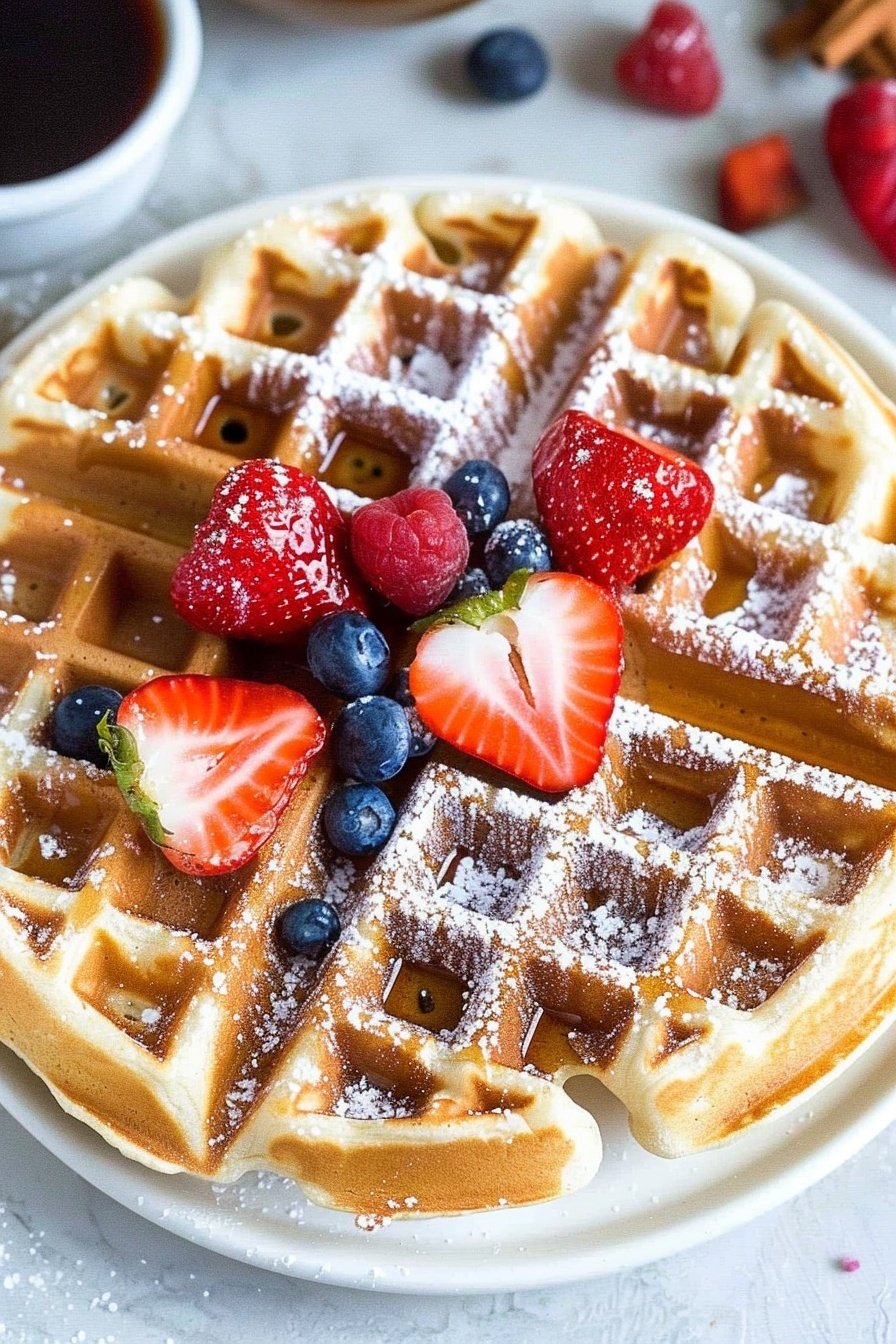 Fluffy Breakfast Waffle Delight