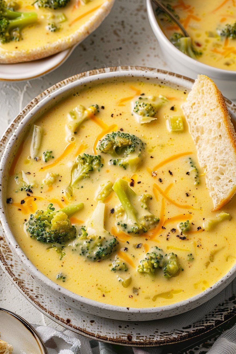 Homestyle Broccoli Cheese Soup