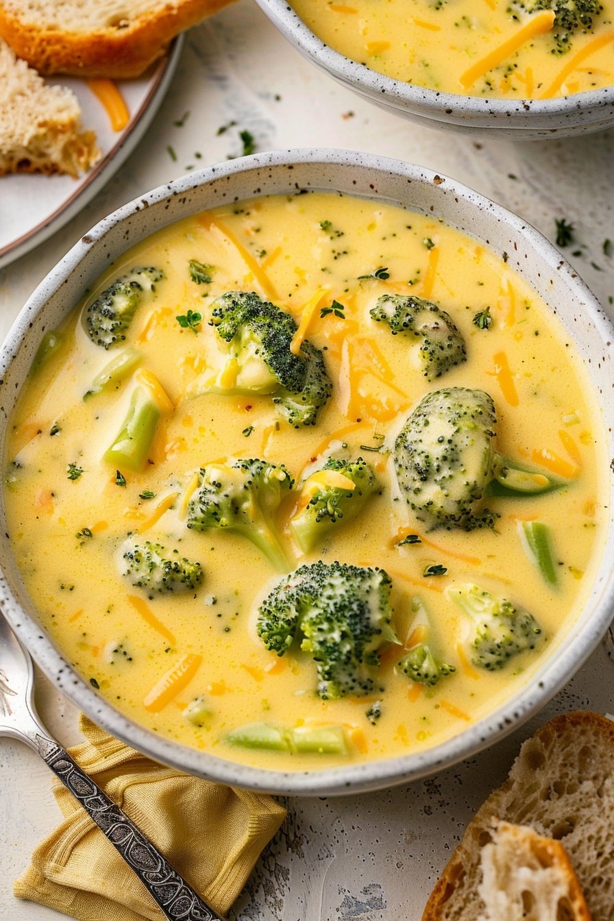 Homestyle Broccoli Cheese Soup