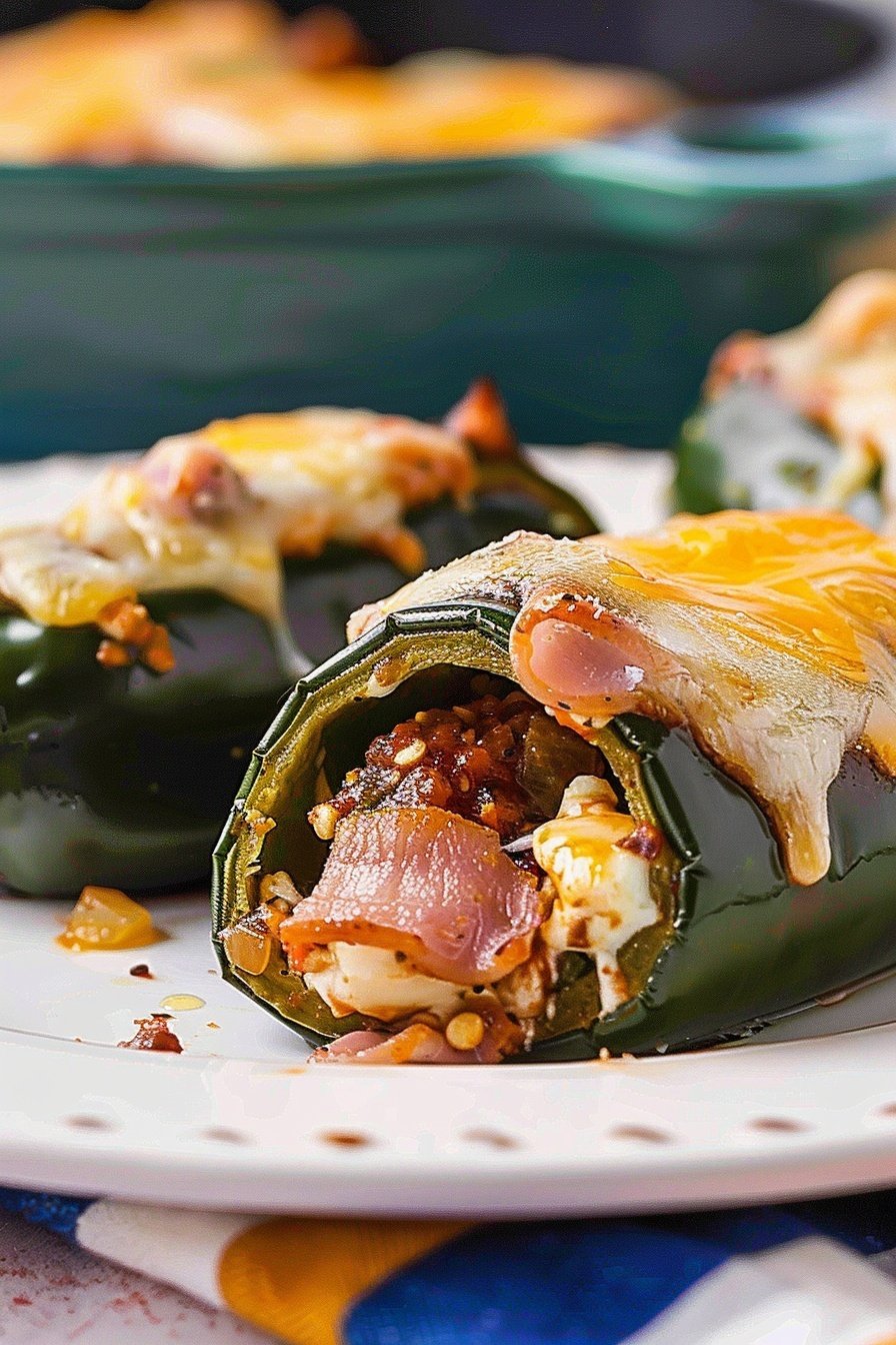 Poblano Pepper Cheese Skiffs