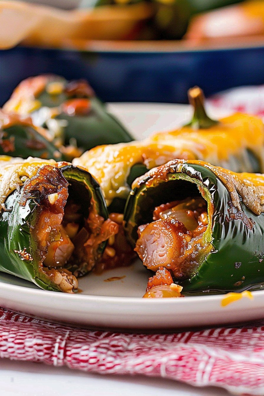 Poblano Pepper Cheese Skiffs