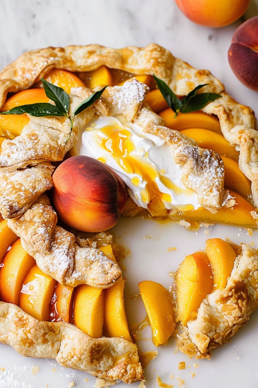 Rustic Peach Pastry