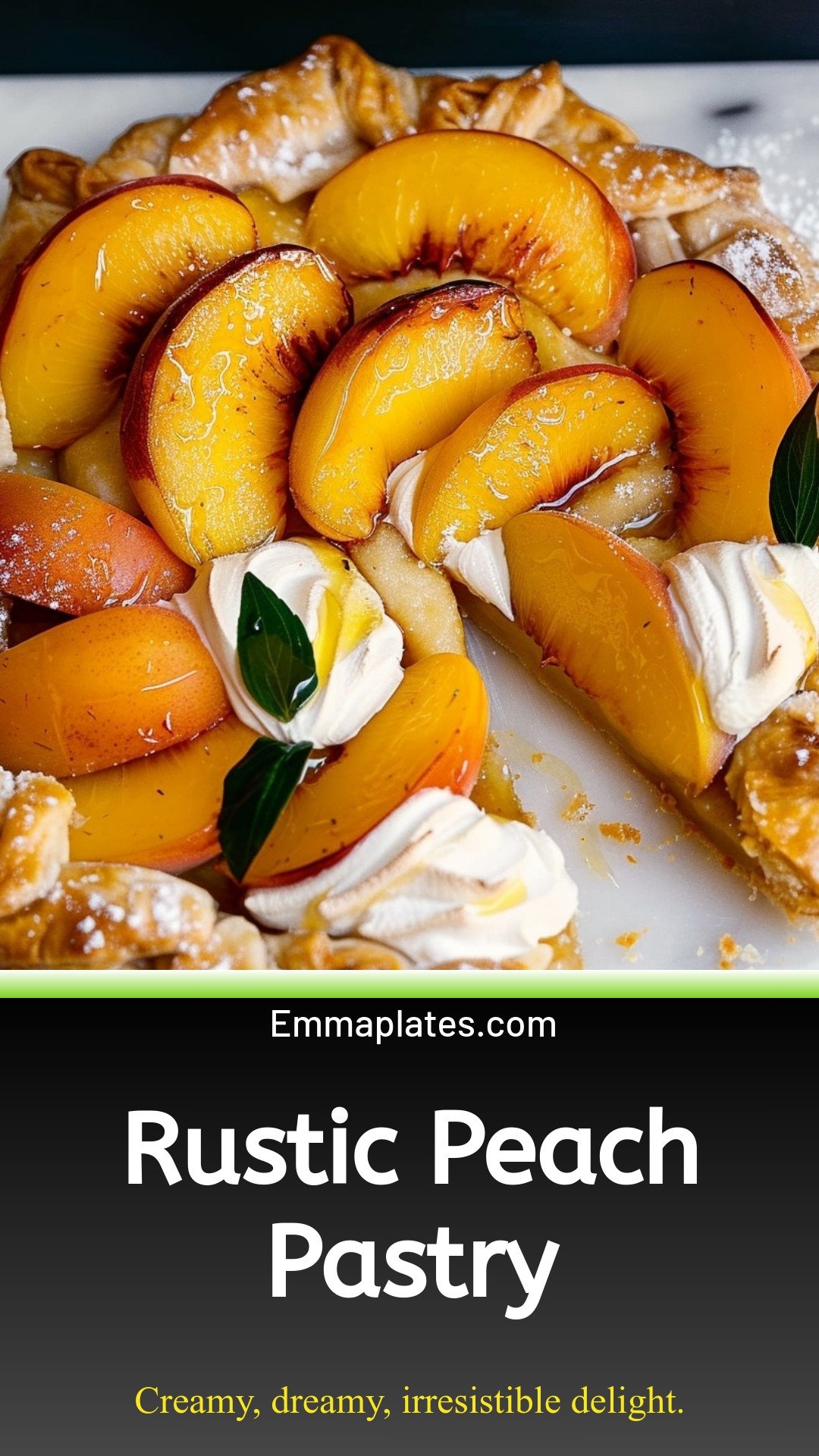 Rustic Peach Pastry