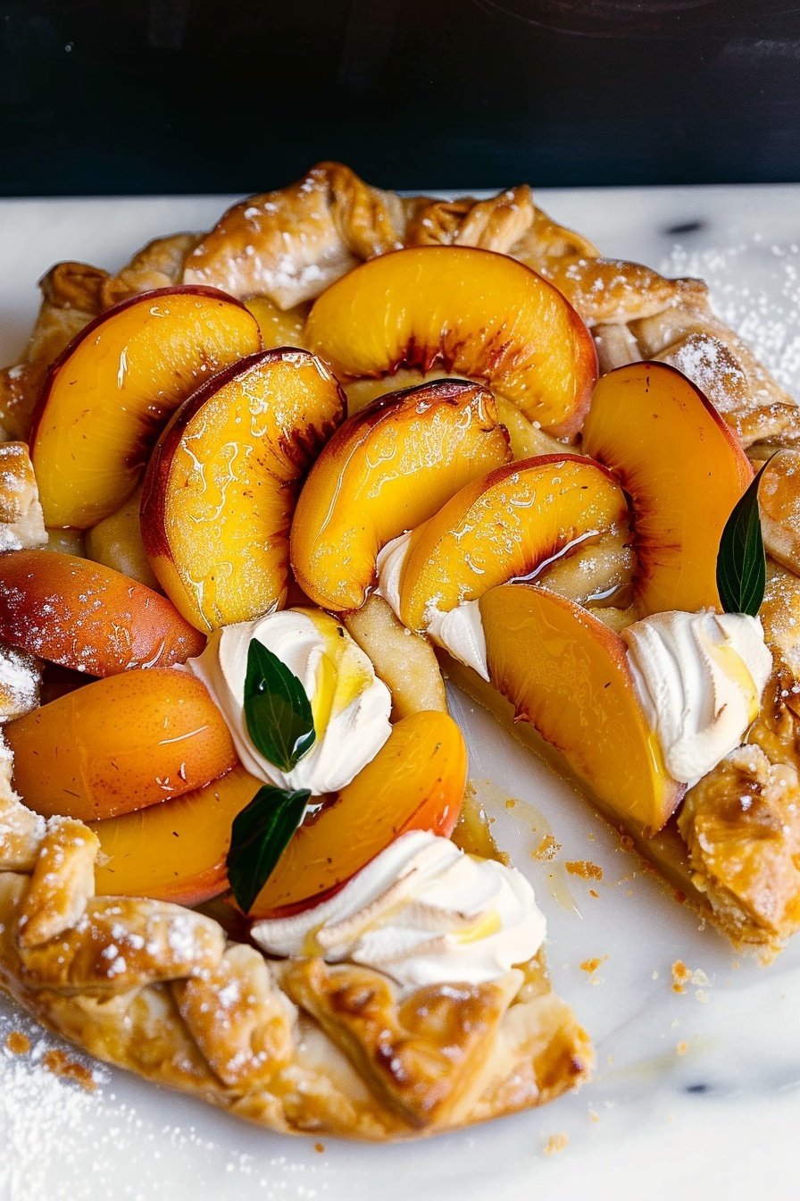 Rustic Peach Pastry