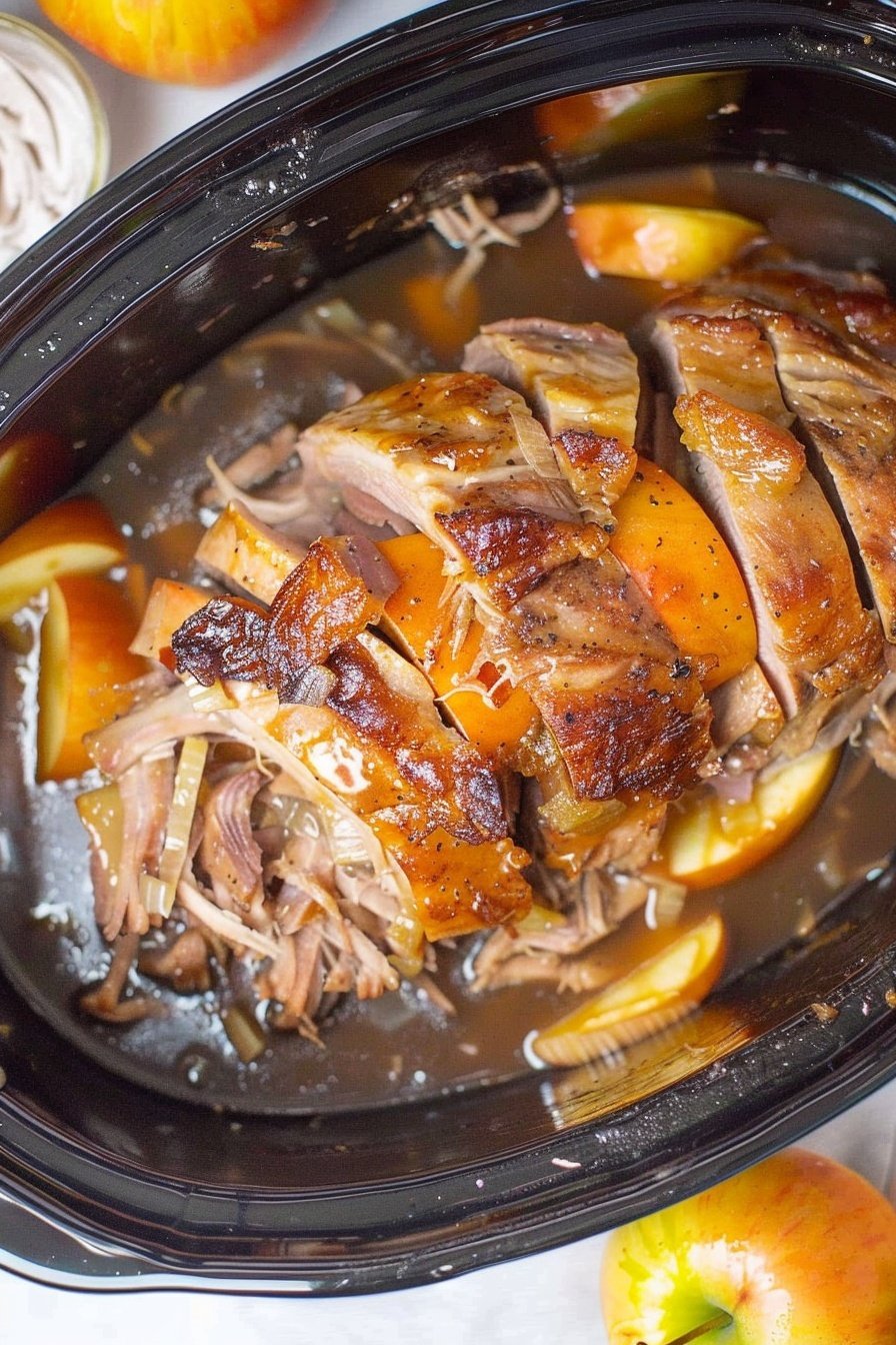 Slow Cooker Apple Pork
