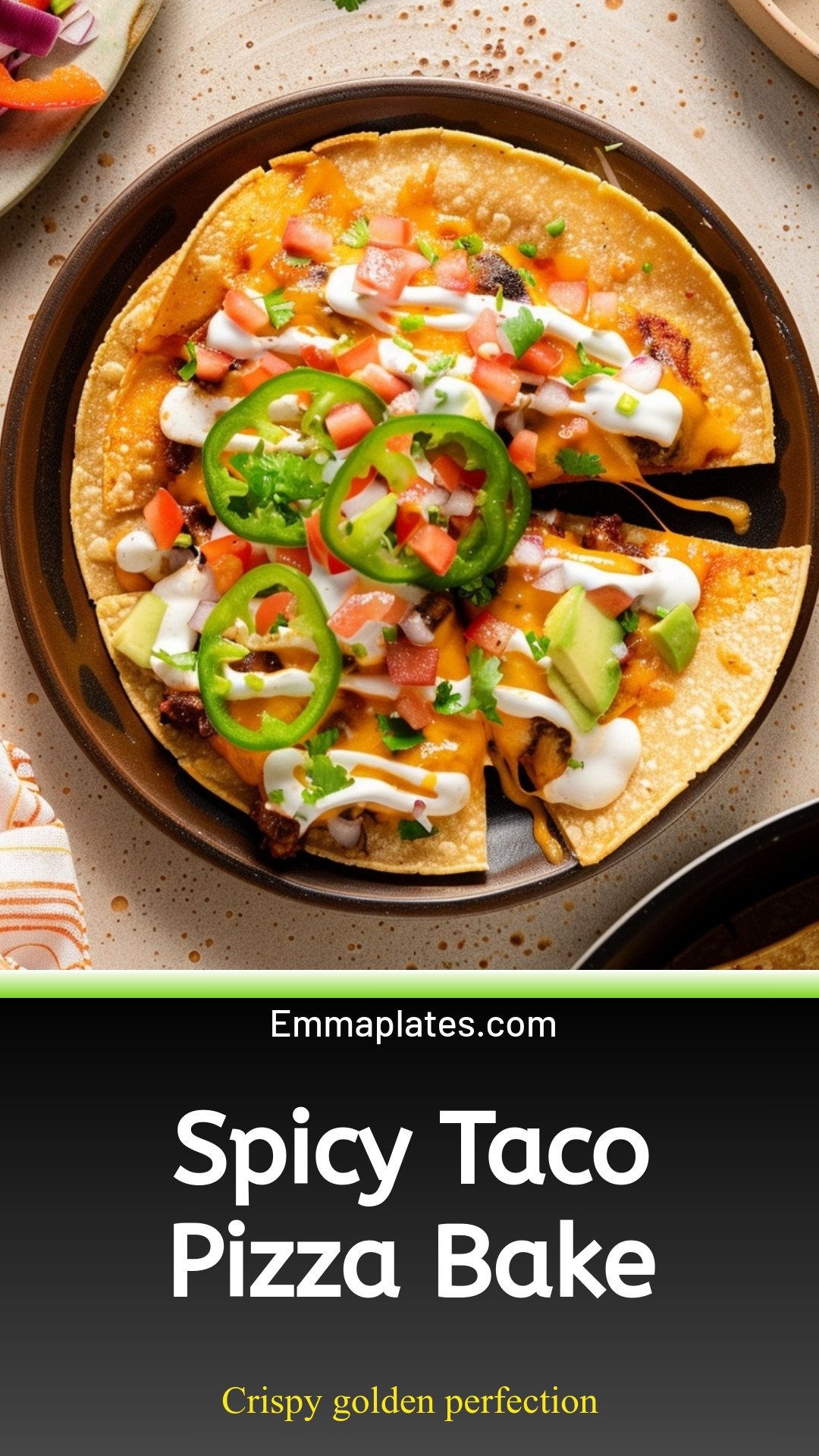 Spicy Taco Pizza Bake