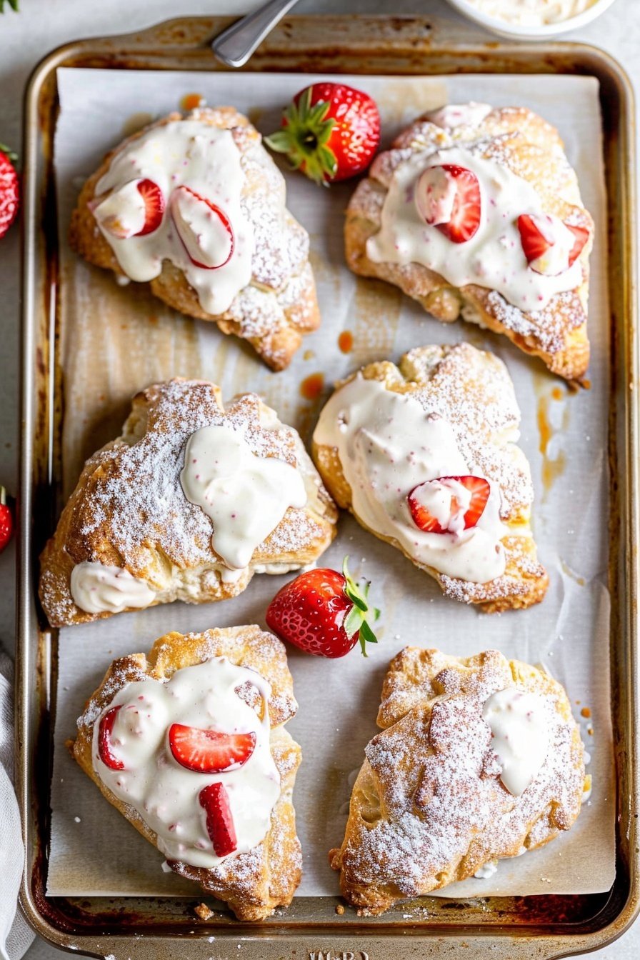 Strawberry Cream Tea Pastries