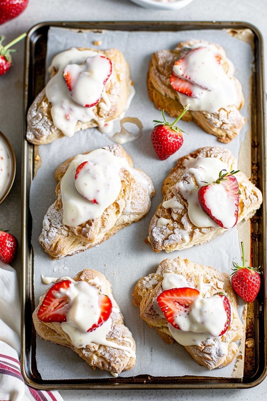 Strawberry Cream Tea Pastries