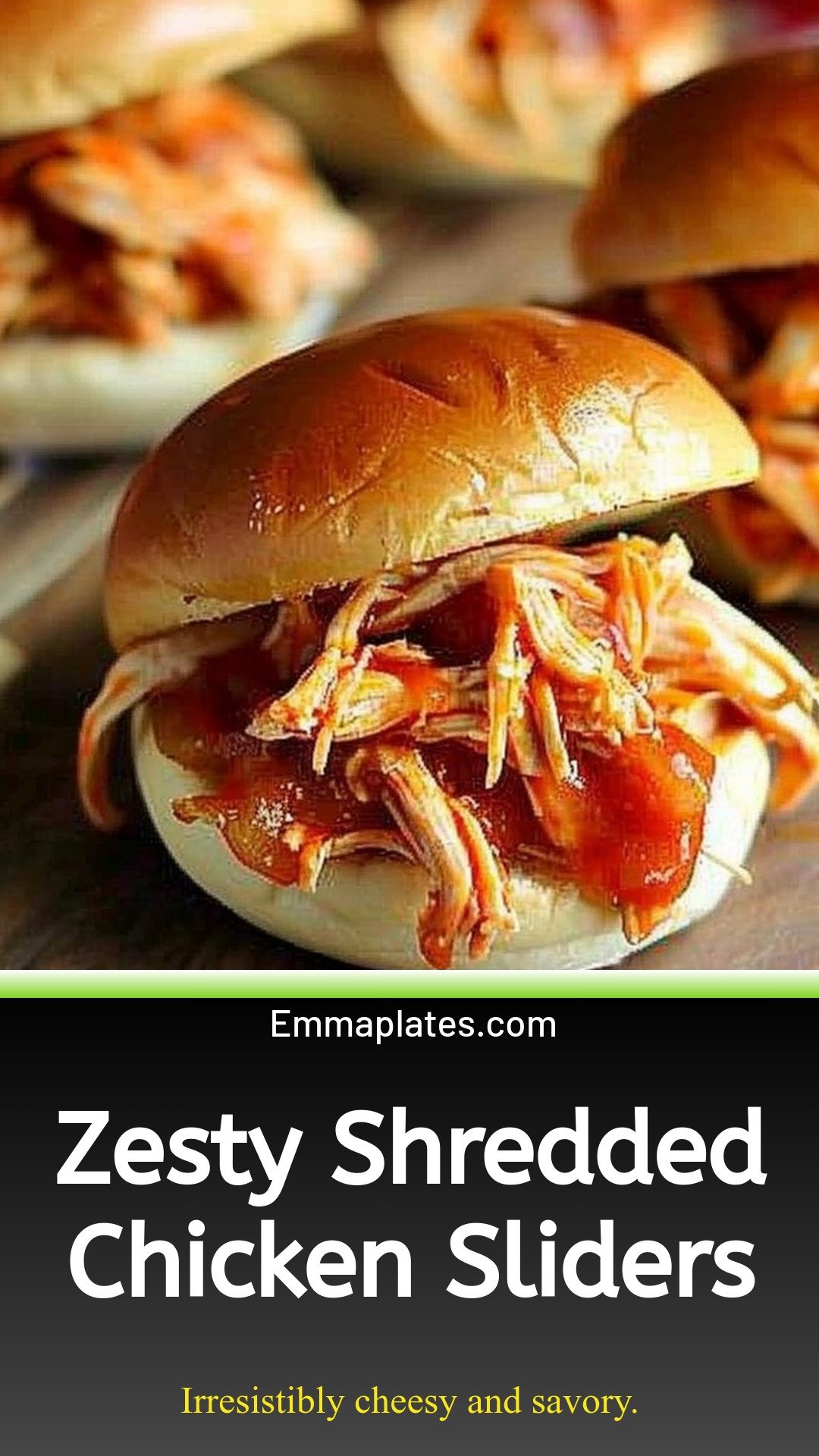 Zesty Shredded Chicken Sliders