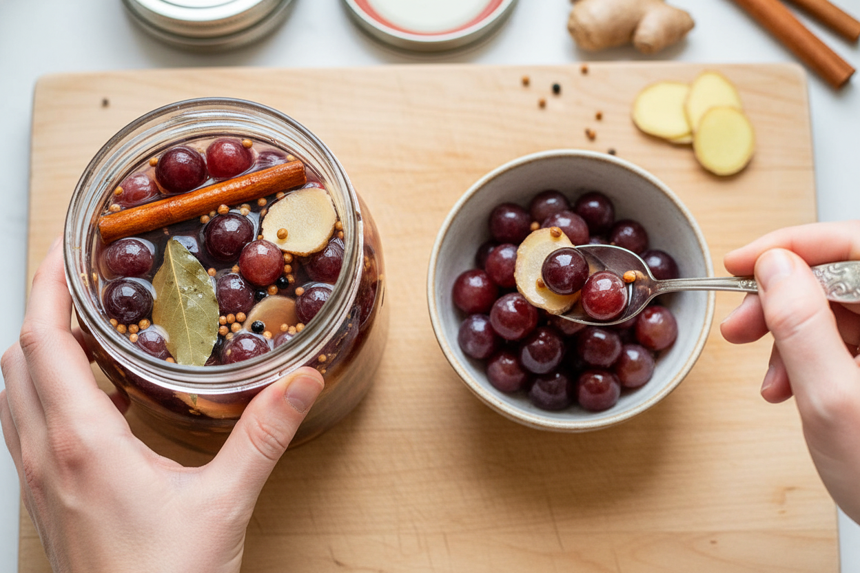 Quick Pickled Grapes (5 Minutes of Prep Work)