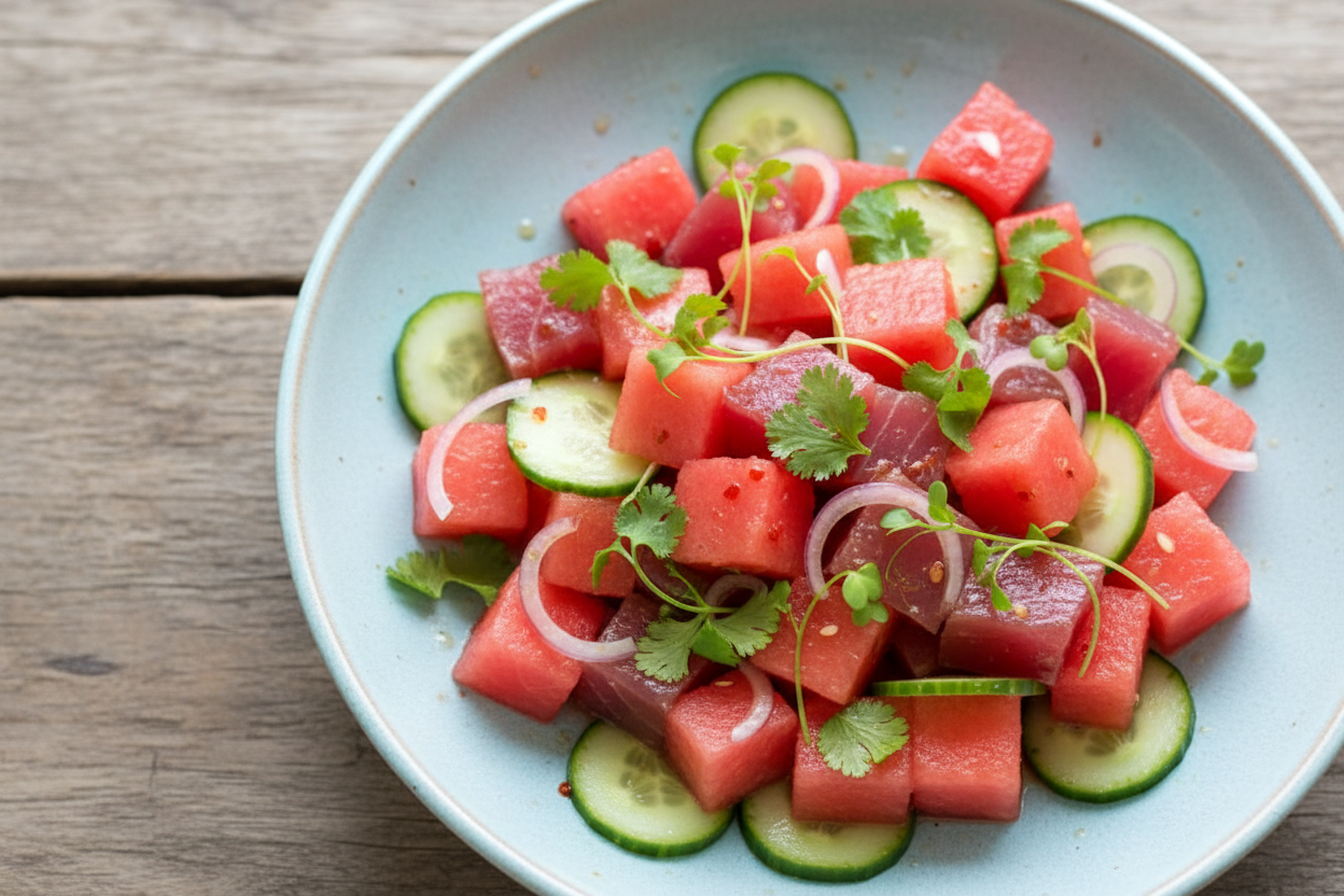 Ahi Tuna Watermelon Salad