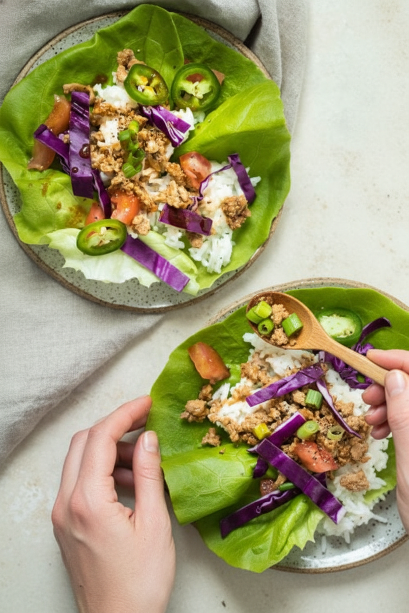 Asian Style Butter Lettuce Wraps