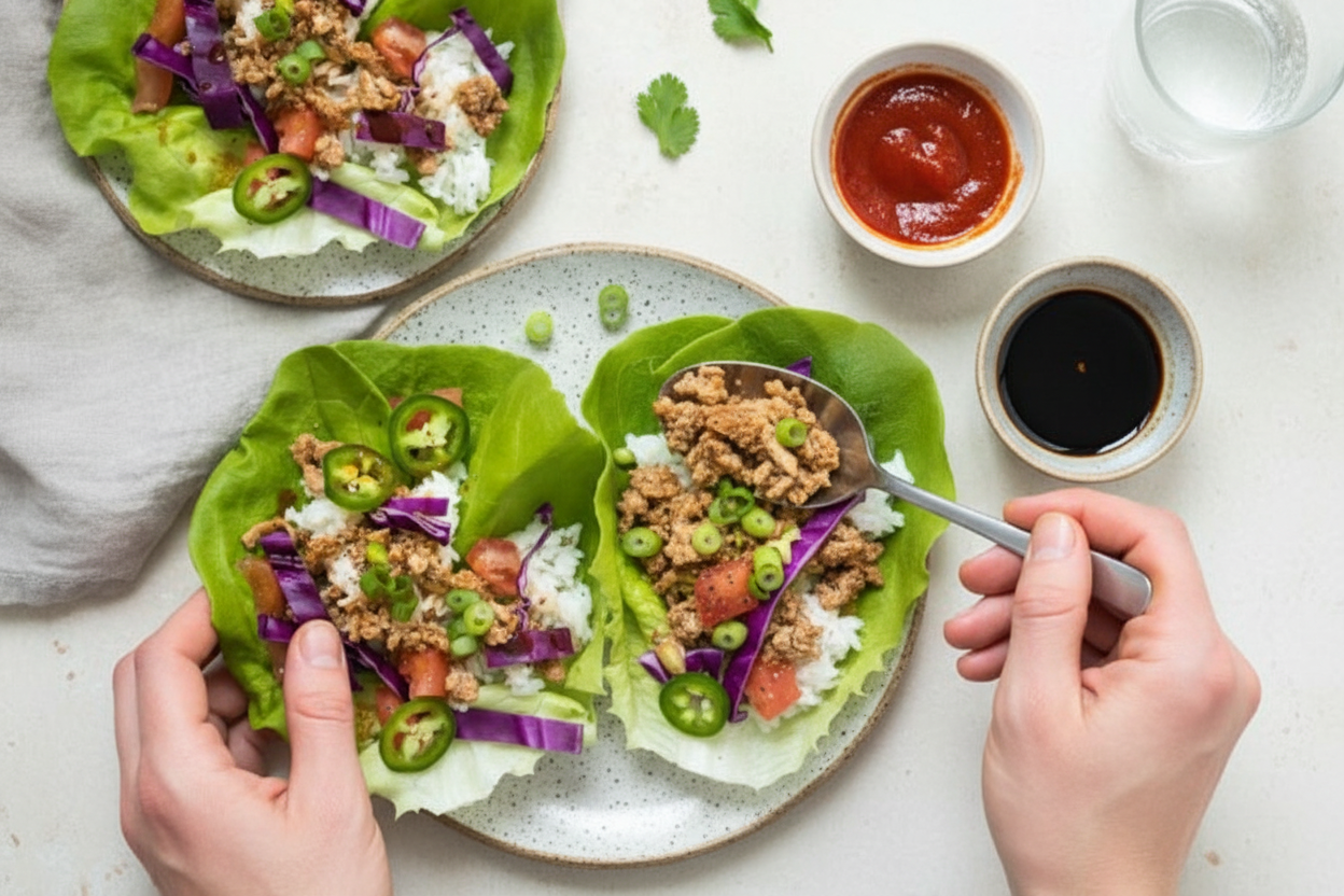 Asian Style Butter Lettuce Wraps