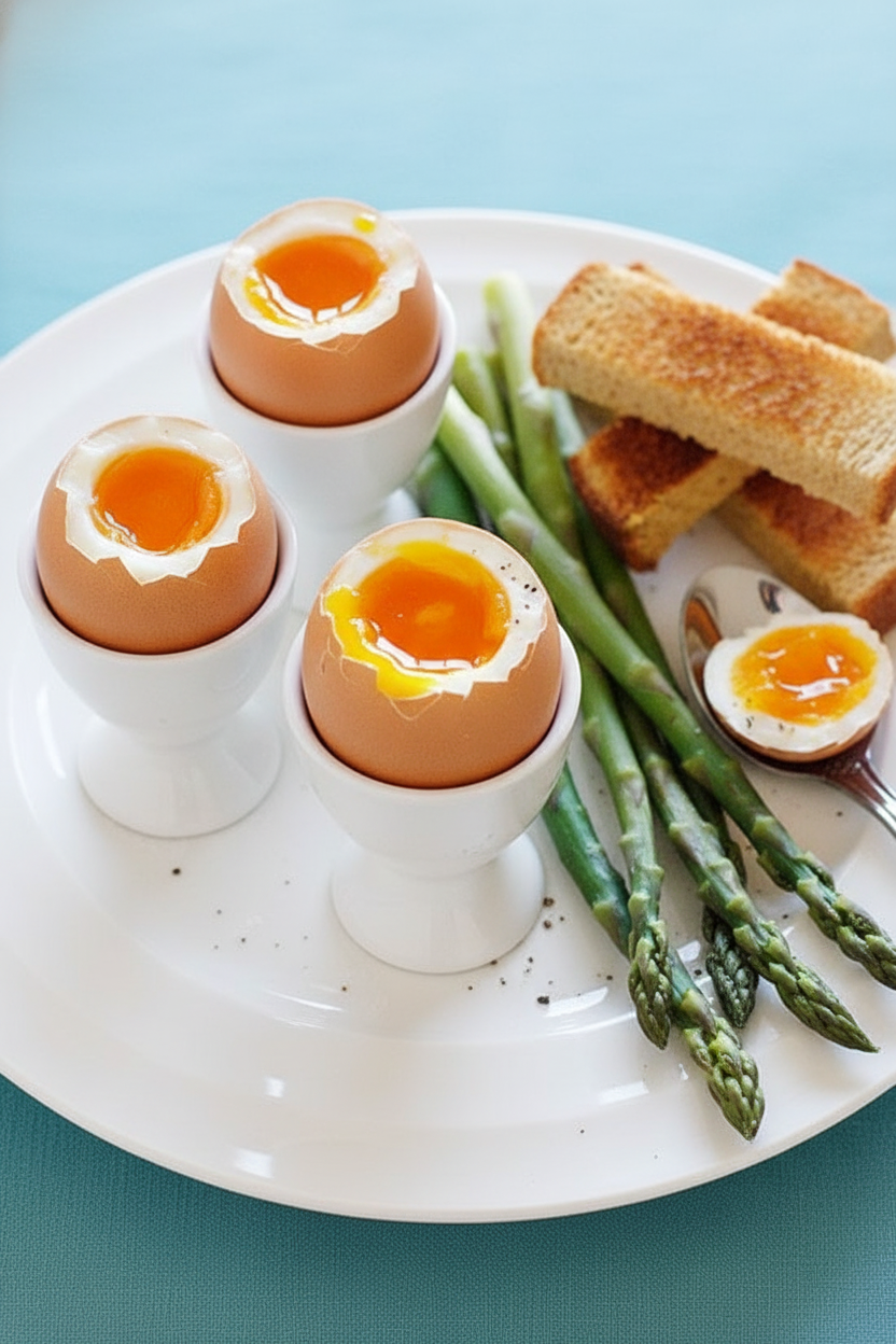 Eggs and Soldiers with Asparagus