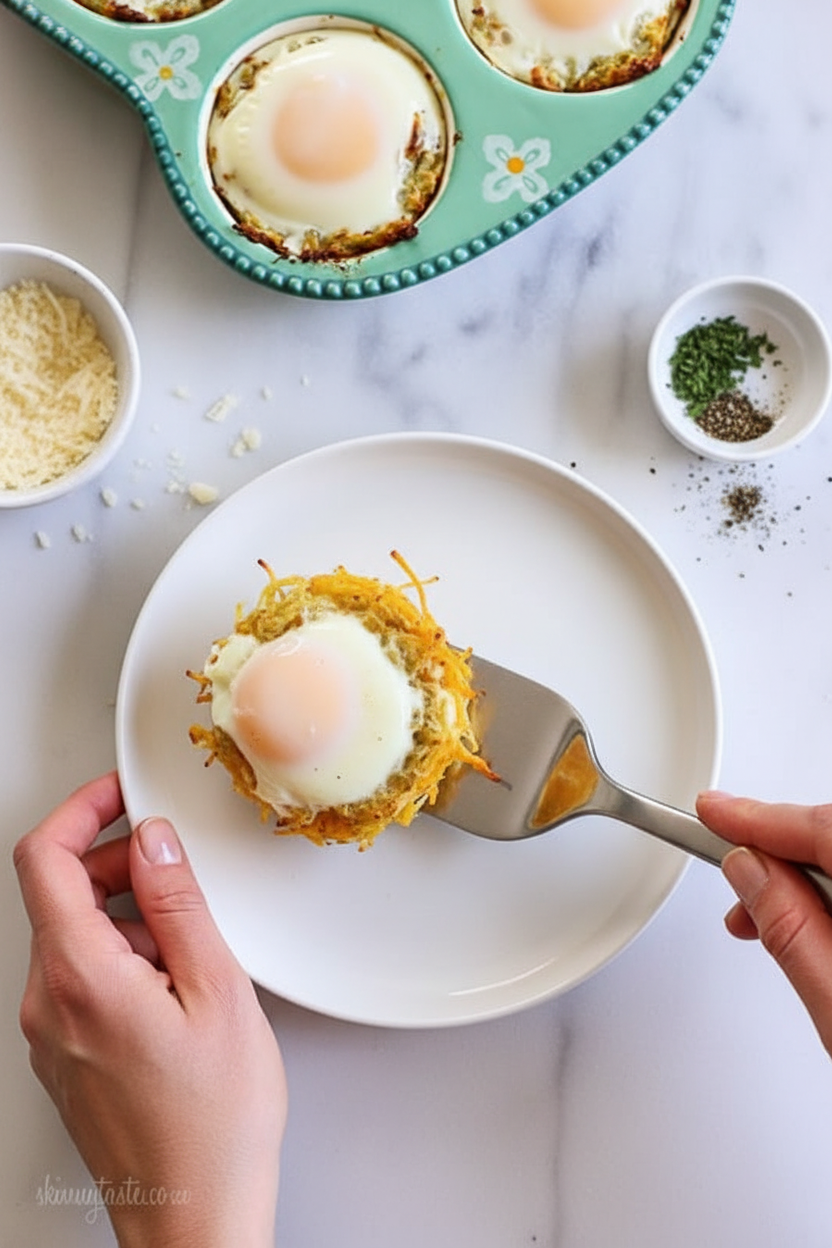 Baked Eggs in Spaghetti Squash Nests