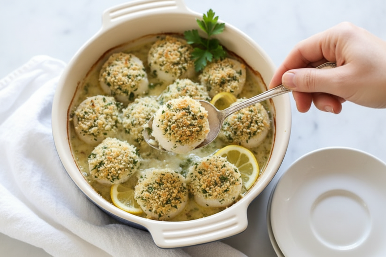 Baked Scallops