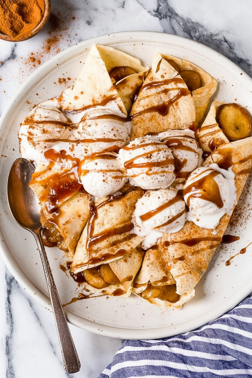 Banana Foster Crepes