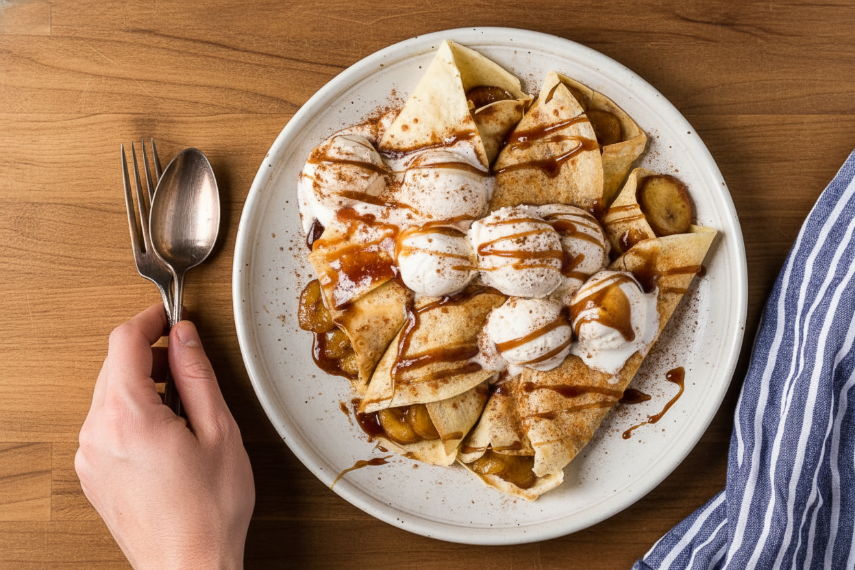 Banana Foster Crepes