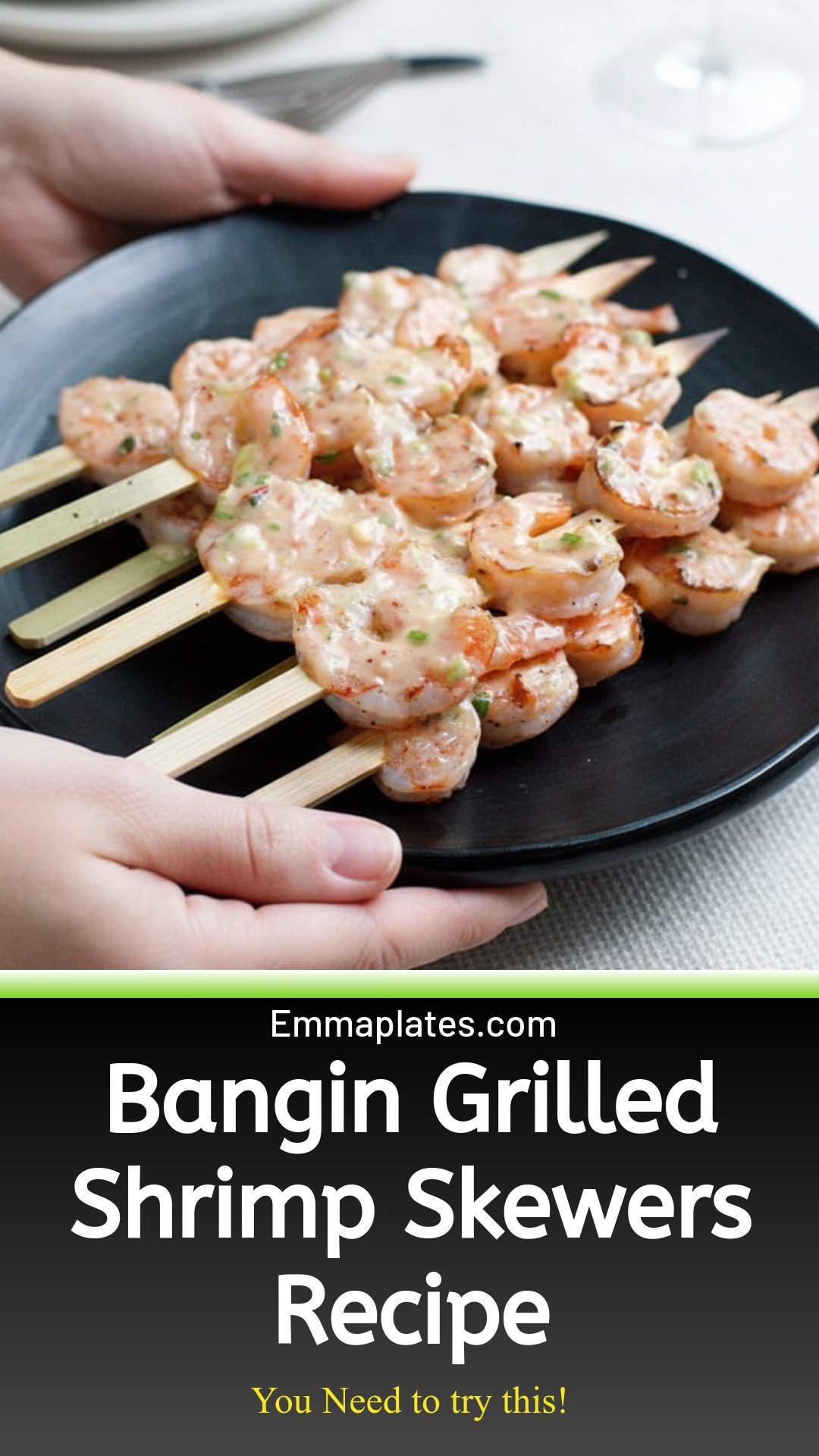 Bangin' Grilled Shrimp Skewers