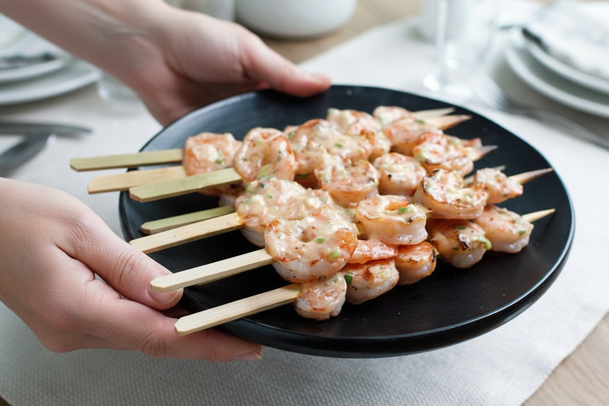 Bangin' Grilled Shrimp Skewers