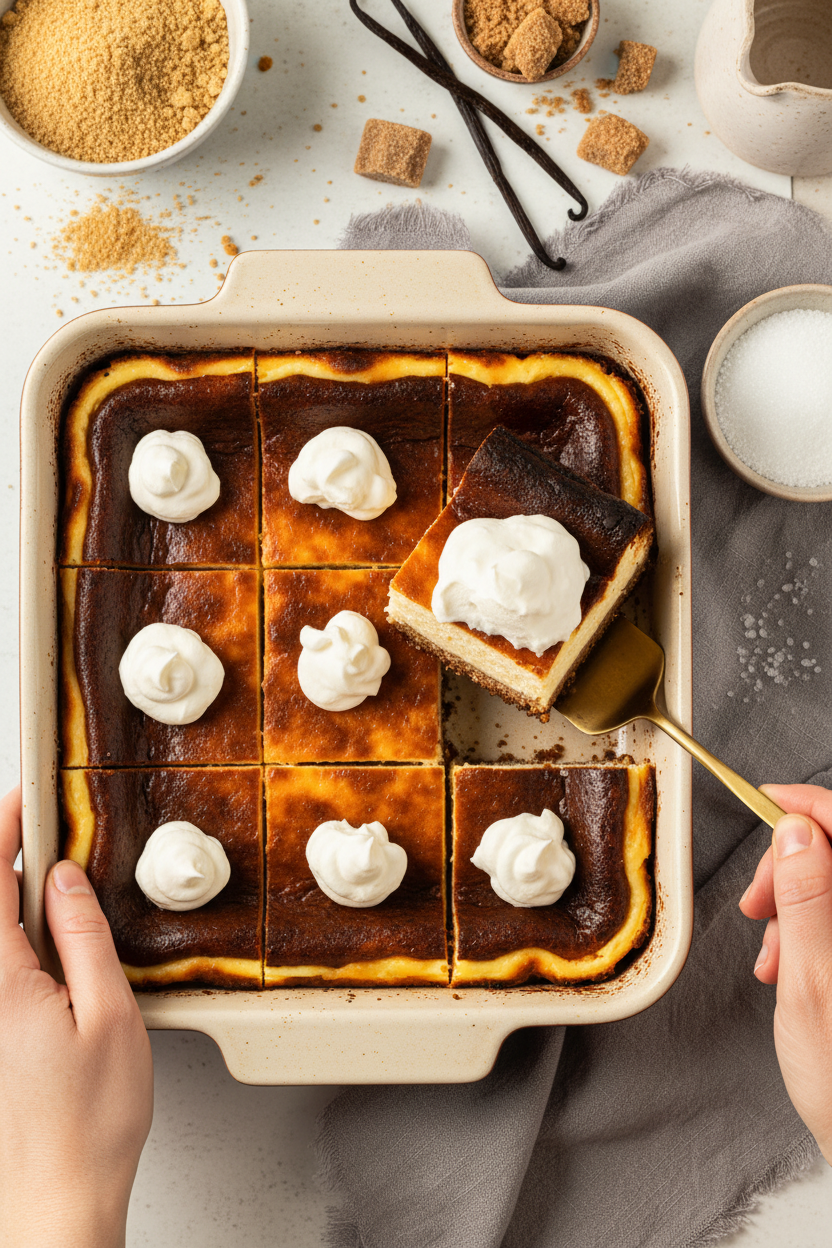 Basque Cheesecake Bars