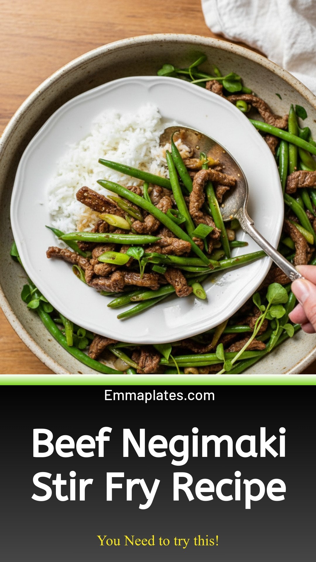 Beef Negimaki Stir Fry