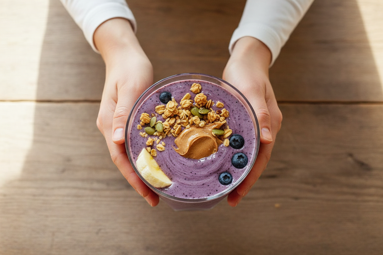 The BEST Blueberry Banana Smoothie Recipe