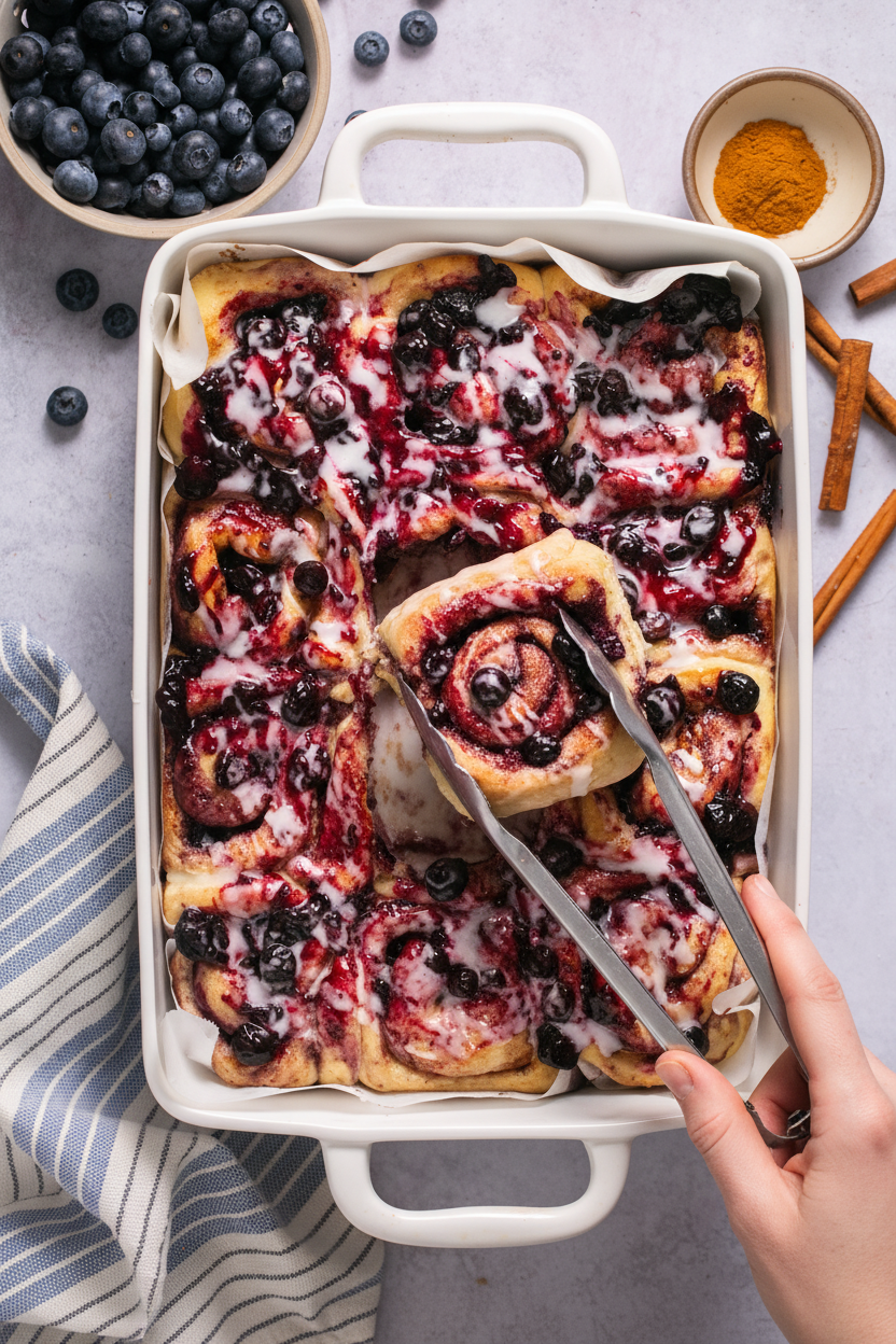 The Best Blueberry Cinnamon Rolls