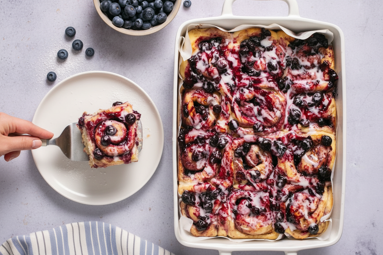 The Best Blueberry Cinnamon Rolls