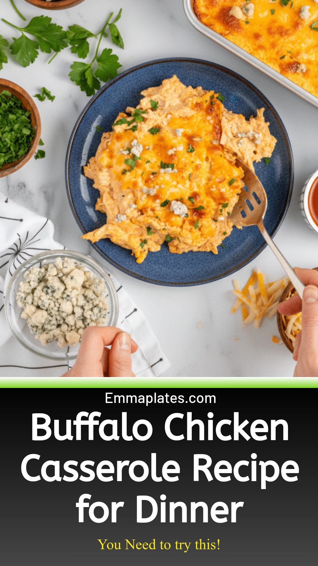Buffalo Chicken Casserole