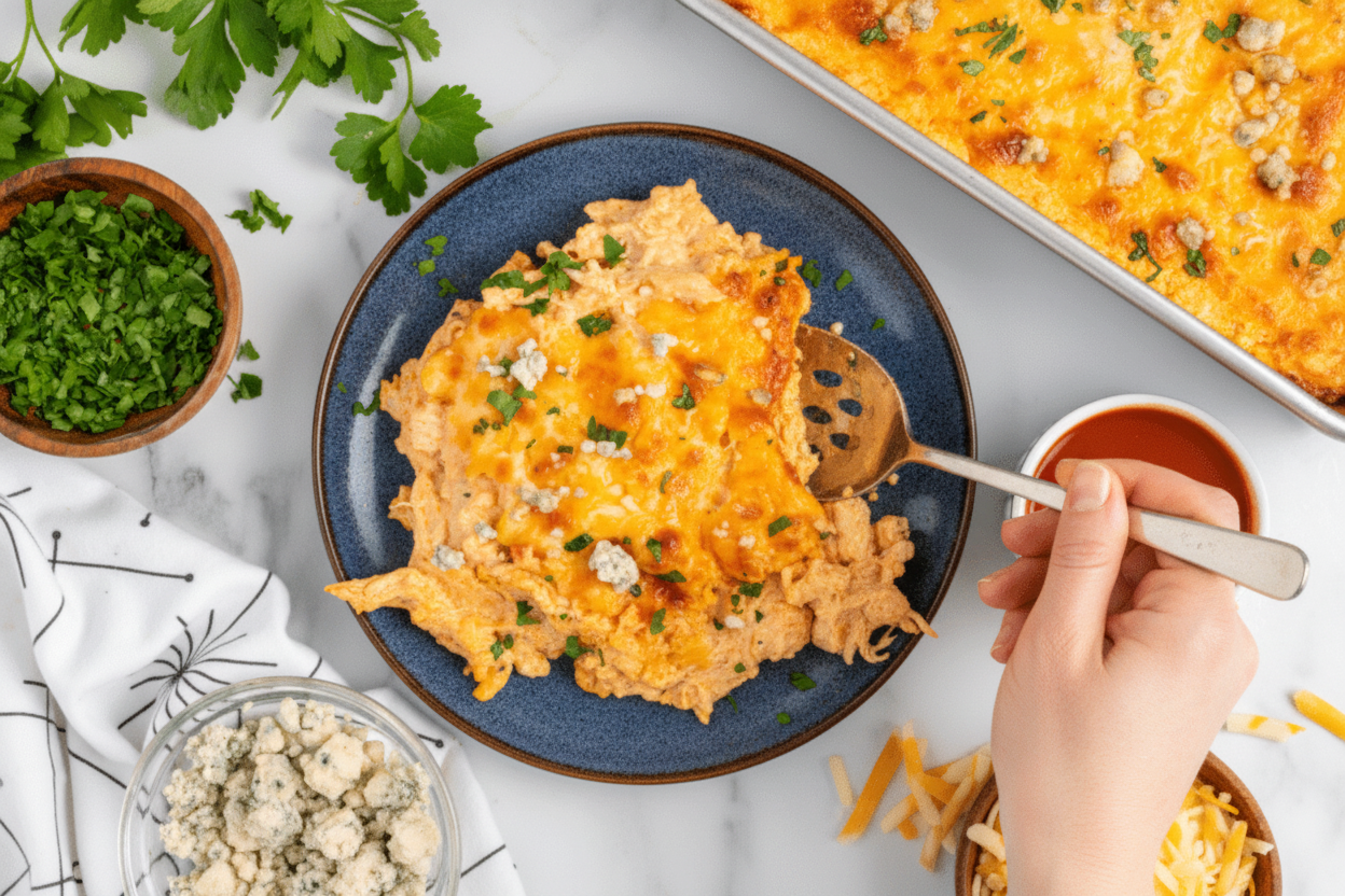 Buffalo Chicken Casserole