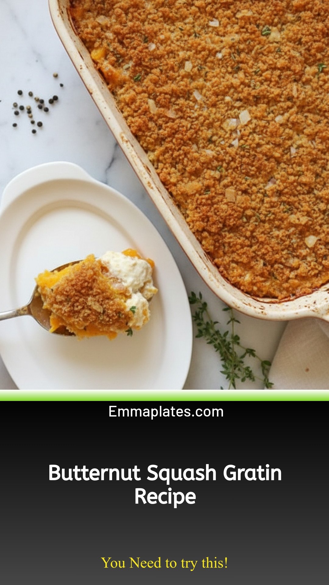 Butternut Squash Gratin Recipe