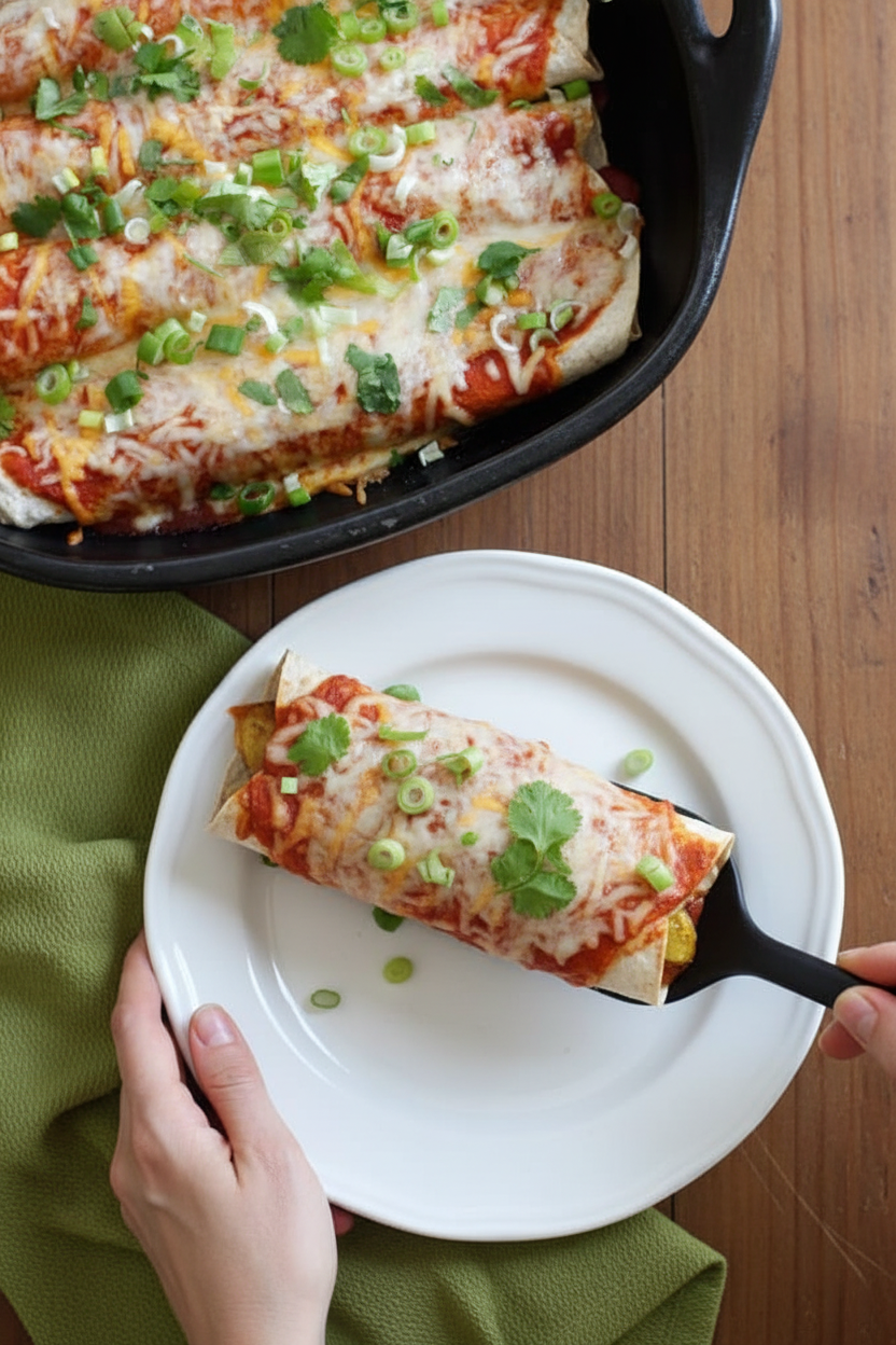 Cheesy Zucchini Enchiladas