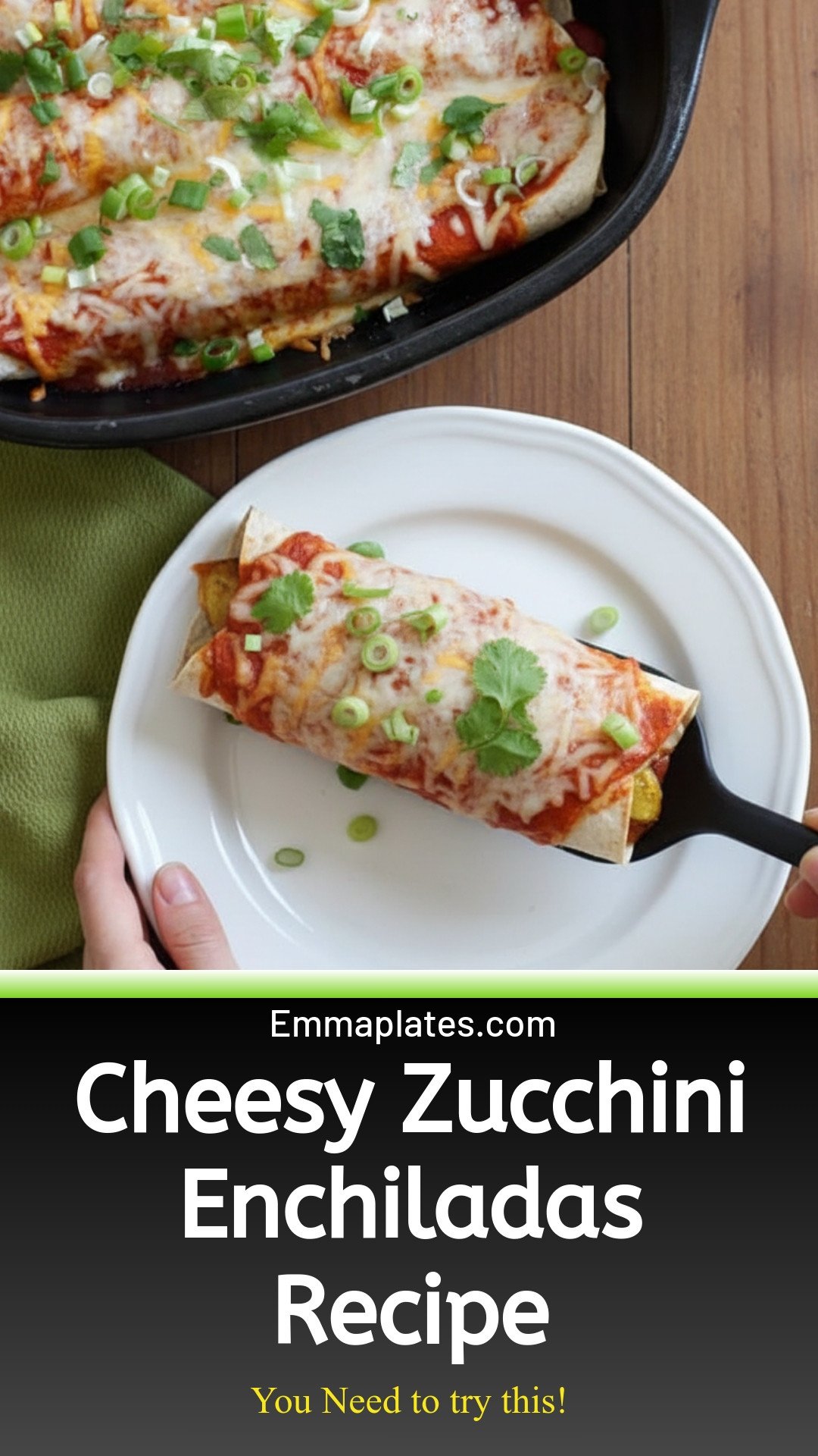 Cheesy Zucchini Enchiladas