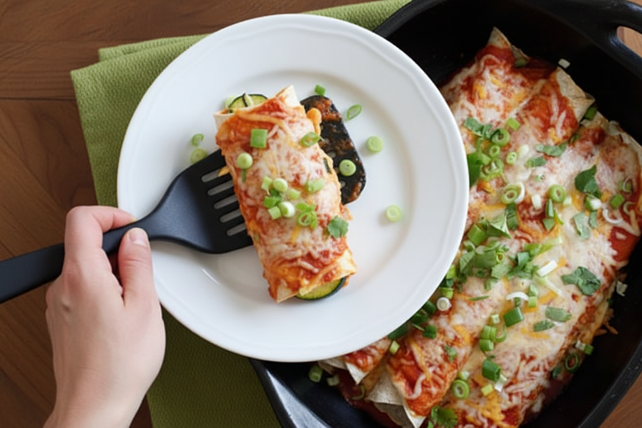Cheesy Zucchini Enchiladas