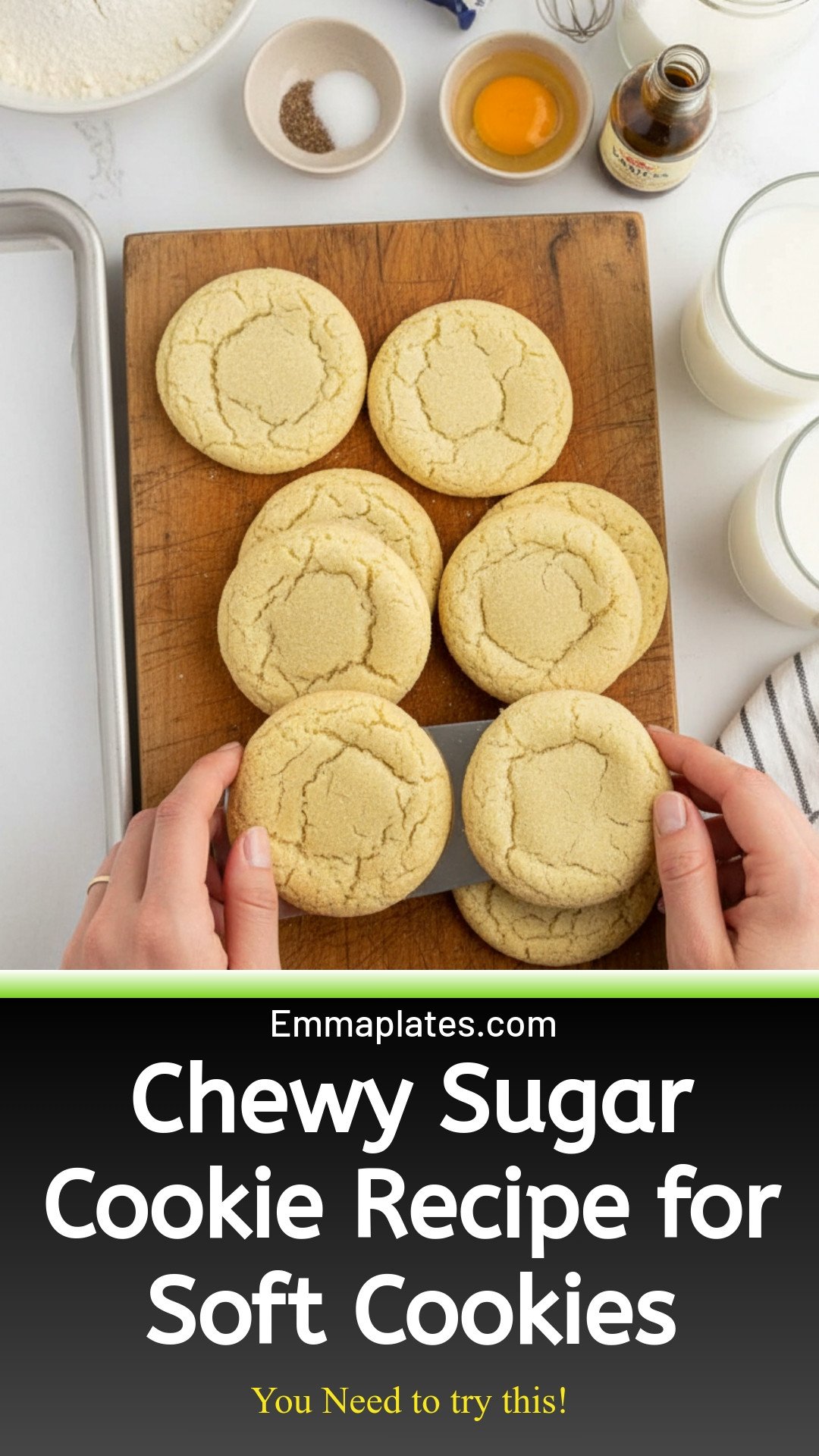Chewy Sugar Cookie Recipe