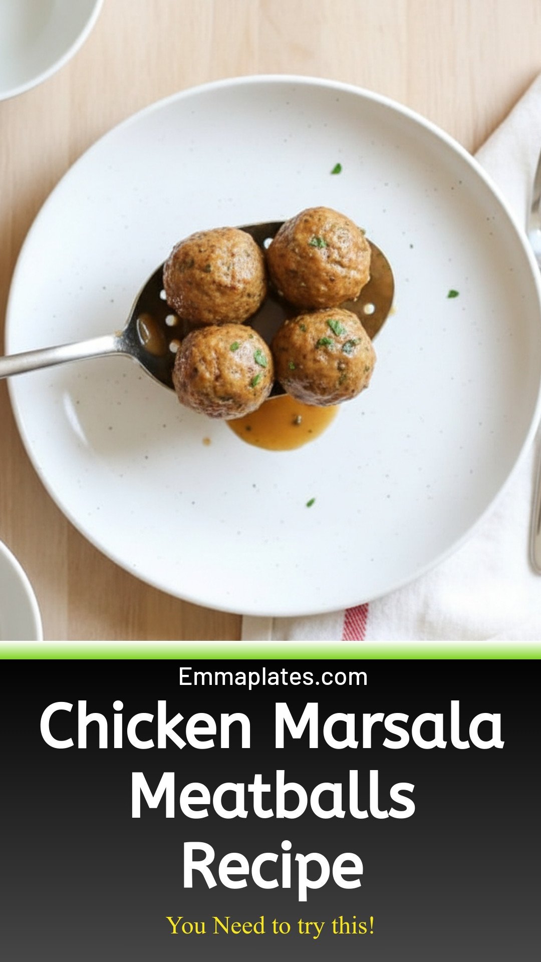 Chicken Marsala Meatballs