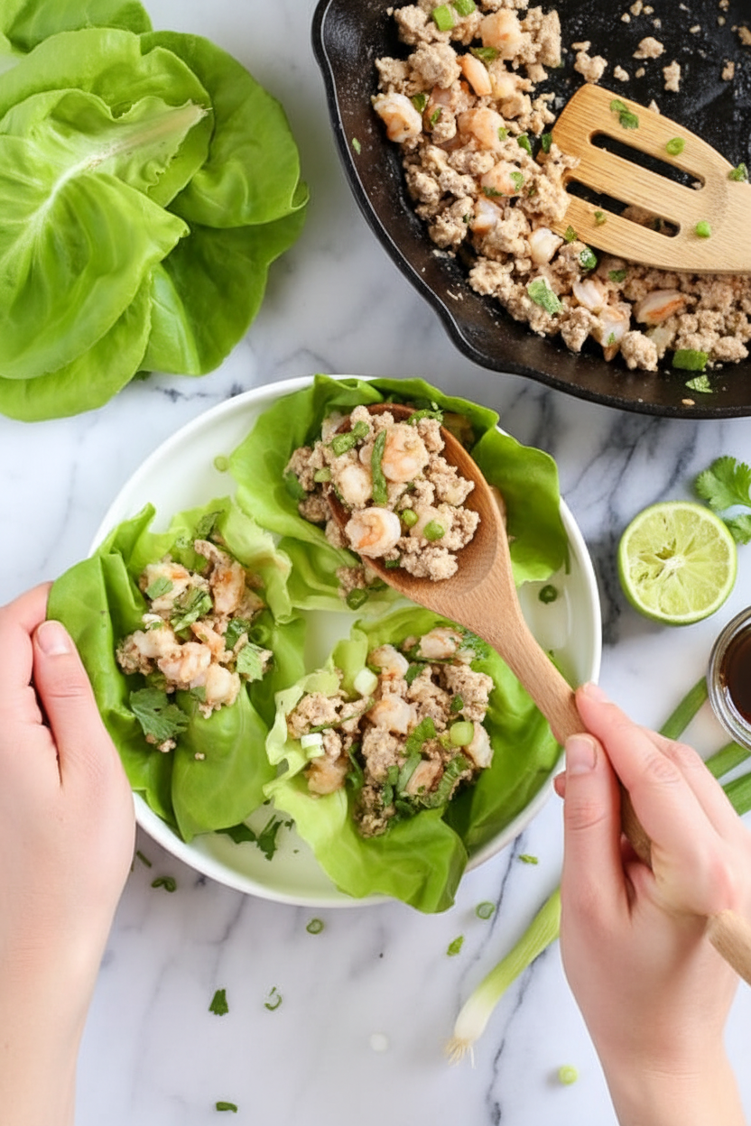 Chicken and Shrimp Laap (Larb)
